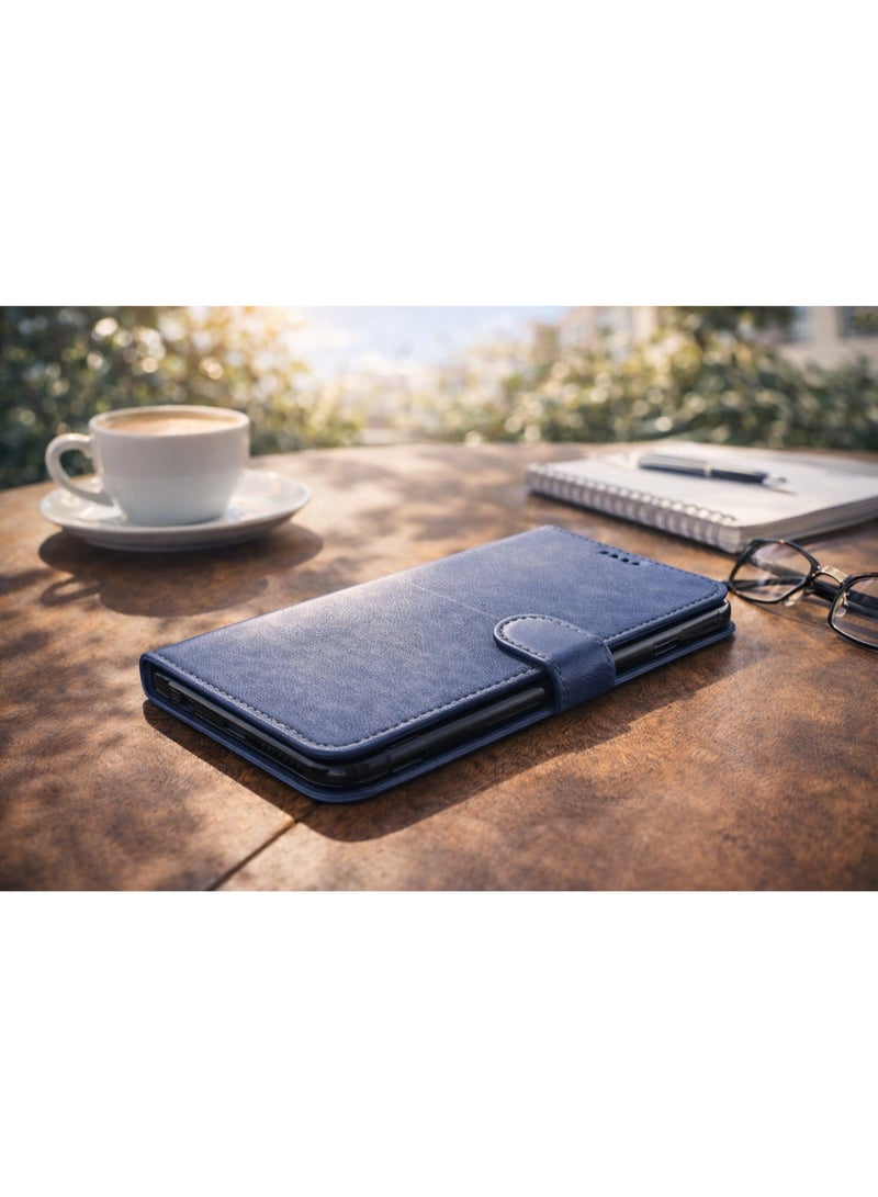 كايا جراب وش وظهر لموبايل Samsung Galaxy A17 – حماية متكاملة للشاشة من الصدمات والخدوش اليومية، تصميم عملي وأنيق مع لوك مغناطيسي لحماية الشاشة من الكسر عند السقوط – أزرق - Image 3